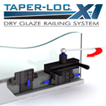 Achieve Fast and Trouble-Free Laminated Glass Railing Installation with New CRL TAPER-LOC® X1