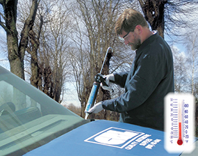 Cold Weather Auto Glass Installation