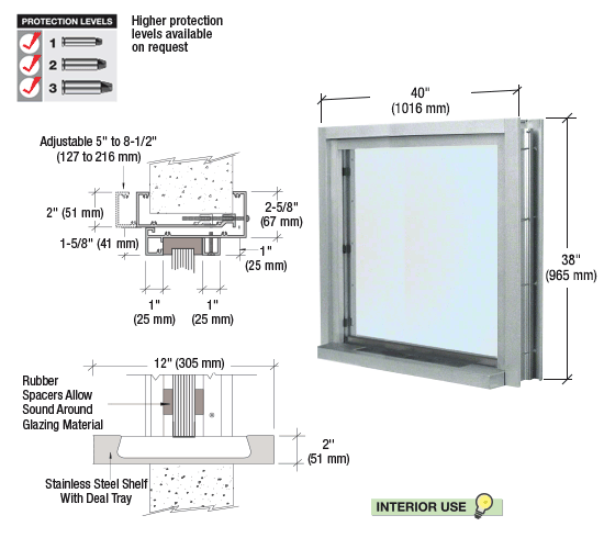 C0EW3636A - CRL Satin Anodized 40