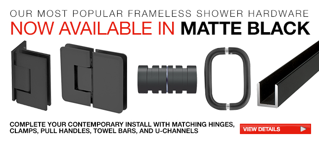 CRL New Matte Black Shower HW